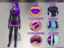 Sims 4 — [SET] - Space Ghost by WhiteGhost — ~Type of clothing: Jampsuit, gloves, boots, eyeshadow, lipstick and face