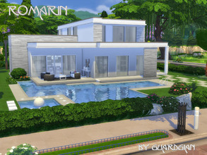 Sims 4 — Romarin by Guardgian2 — Modern house on 2 stories featuring 3 bedrooms (a master bedroom, a kid's room and a