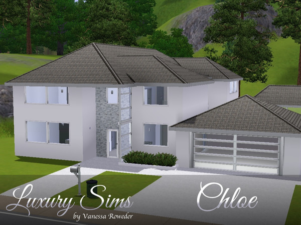 Sims 3 — Chloe by vanessaroweder — Family home with 4 bedrooms, 2 full baths, 1 half bath, kitchen, living room and