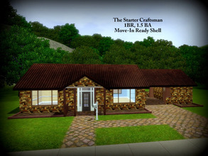 Sims 3 — The Starter Craftsman -- 1BR, 1.5BA by sweetpoyzin2 — A little house in the woods for just yourself. A true