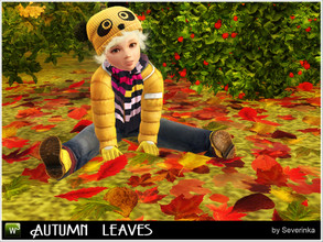 Sims 3 — Autumn leaves by Severinka_ — A carpets of autumn leaves for decoration of public area or garden. Located in