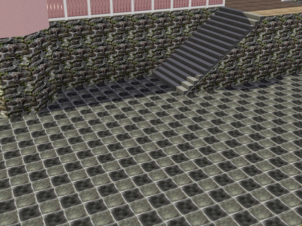 Sims 3 — PH_Large clay tiles 2 by Prickly_Hedgehog — Large clay tiles, old and worn