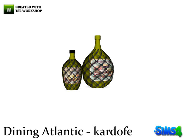 Sims 4 — kardofe_Dining Atlantic_Carafes by kardofe — Two glass carafes net 