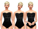 Sims 4 — Sexy Bodysuit by Kelberry — A nice Bodysuit black with diamonds.