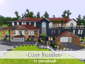 Sims 3 — Leroy Mansion by jmercedesz18 — This fabulous mansion has 4 bedrooms, 3 bathrooms, 1 laundry, 2 livingroom, 1