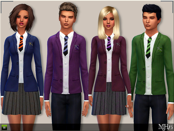 Sims 4 — S4 School Uniform [Teens] by TSR Archive — -After a few requests I have now made the school uniform for teen. Of