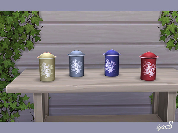 Sims 4 — Container by soloriya — This container is perfect for storing tea, coffee and sugar. Part of Olivia cookware