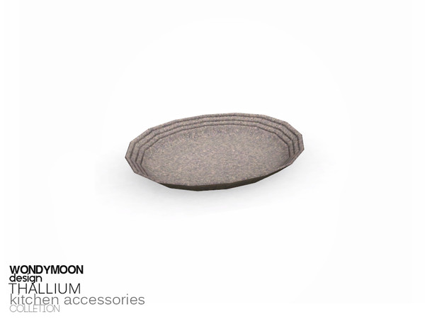 Sims 3 — Thallium Plate by wondymoon — - Thallium Kitchen Accessories - Plate - Wondymoon|TSR - Oct'2015