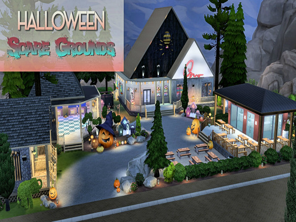 Sims 4 — Halloween Scare Grounds by YorkieLadPRO — The Halloween Scare Grounds. Here your Sims can have the ultimate