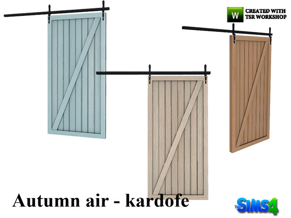 Sims 4 — kardofe_Autumn air_Barn door by kardofe — Nice barn door to separate rooms