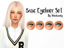 Sims 4 — Simple Eyeliner Set by parisasia2 — Simple eyeliner set by woohooty. 4 simple thin and thick eyeliners, pleease