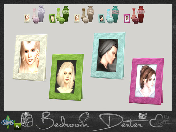 Sims 4 — Bedroom Dexter Photoframe by BuffSumm — Part of the *Bedroom Dexter* Set!