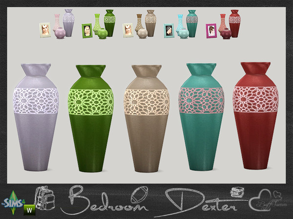 Sims 4 — Bedroom Dexter Vase 02 by BuffSumm — Part of the *Bedroom Dexter* Set!