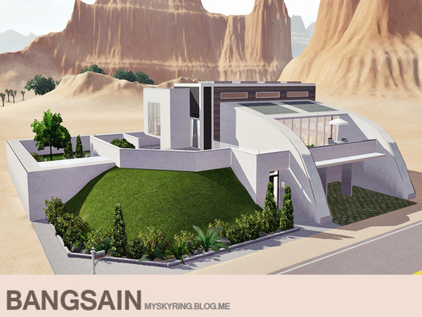 Sims 3 — 125 Play house by myskyring2 — For this Lot size 30x30, Full Interiored, 1st Floor : Garage / Bar / Garden /