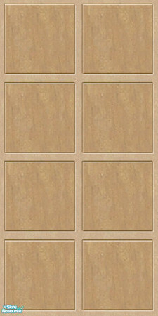 Sims 2 — Lightwood wall paneling - large squares by earthgirluk03 — Lightwood wall paneling - Large squares