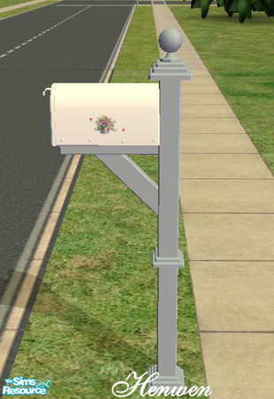 Sims 2 — Country Watercan Bouquet Mailbox  by Henwen — *Do NOT* delete your mailbox from your lot with this. I do not