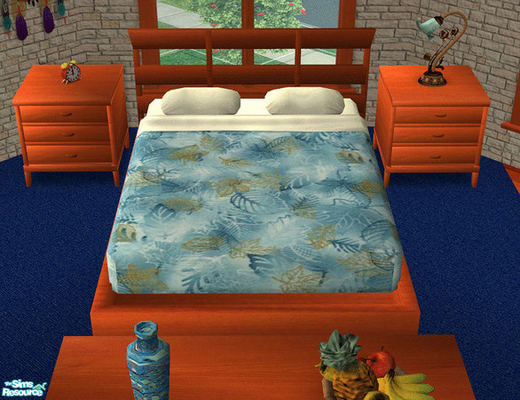 Sims 2 — Horizons bedroom Cherry  - Bedding 5 by TSR Archive — I made a few different beddings for this room, in order to