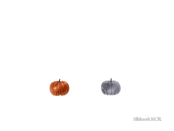 Sims 4 — Halloween - Pumpkin Metal by ShinoKCR — cute Metal Pumpkin, high shiny in Silver and Red