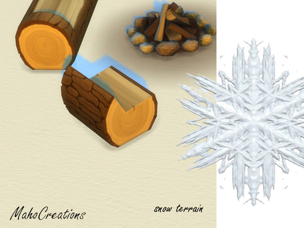 Sims 4 — Snow Terrain Paint by MahoCreations — For your winter wonderland. I hope the season pack for sims 4 is coming
