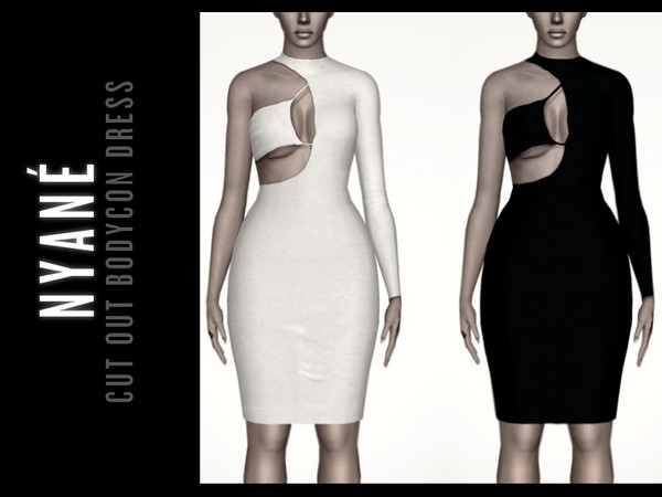 Sims 3 —  by circasim — A show-stopping cut away style dress with a beautiful layered, over-lapping front design. The cut