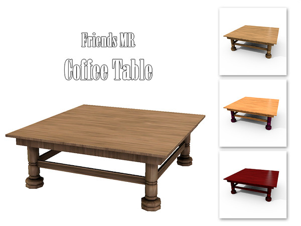 Sims 4 — Friends MR Coffee Table by Kiolometro — Remember the TV series Friends? Now your sims can visit the apartment of