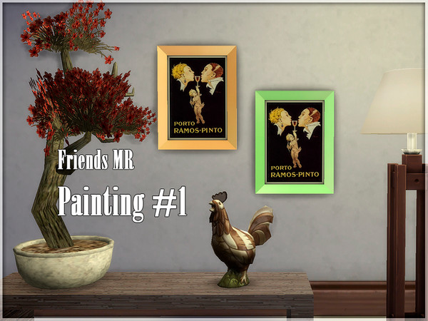 Sims 4 — Friends MR Painting #1 by Kiolometro — Remember the TV series Friends? Now your sims can visit the apartment of