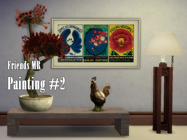 Sims 4 — Friends MR Painting #2 by Kiolometro — Remember the TV series Friends? Now your sims can visit the apartment of