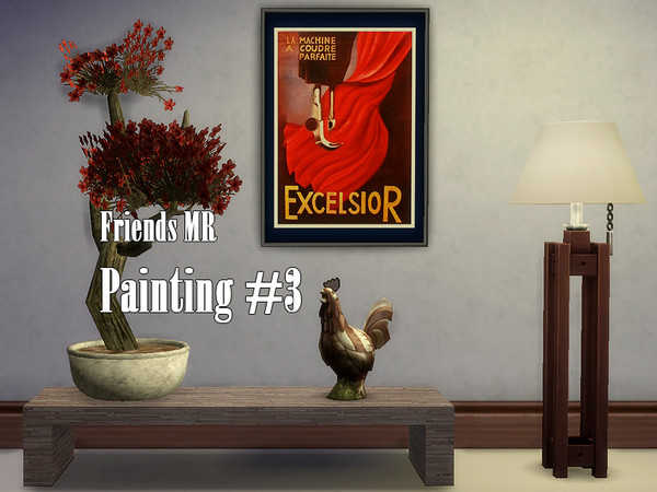 Sims 4 — Friends MR Painting #3 by Kiolometro — Remember the TV series Friends? Now your sims can visit the apartment of