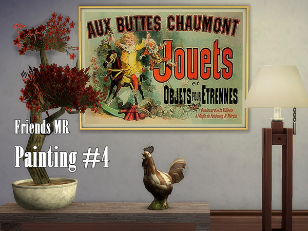 Sims 4 — Friends MR Painting #4 by Kiolometro — Remember the TV series Friends? Now your sims can visit the apartment of