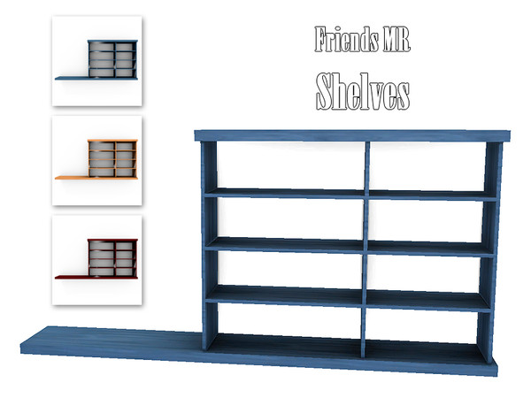 Sims 4 — Friends MR Shelves by Kiolometro — Remember the TV series Friends? Now your sims can visit the apartment of