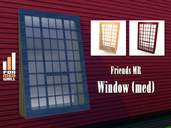 Sims 4 — Friends MR Window (med) by Kiolometro — Remember the TV series Friends? Now your sims can visit the apartment of