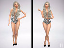 Sims 4 — Black&White Swimsuit by WillamHardGrove — i know we are not in summer, but i will uplaod.. Pls dont