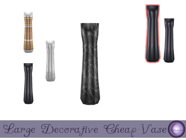 Sims 4 — Large Decorative Cheap Vase by D2Diamond — There are decorative vases to be applied when you are going to