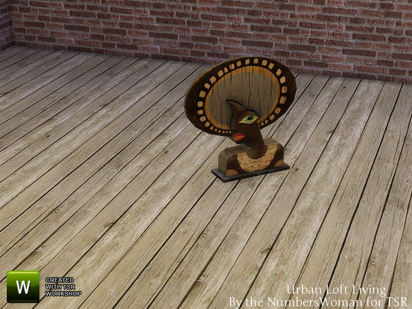 Sims 4 — Urban Loft Living Head Statue by TheNumbersWoman — Urban, Lofty, and Cheap. Well not TOO cheap. Great for the