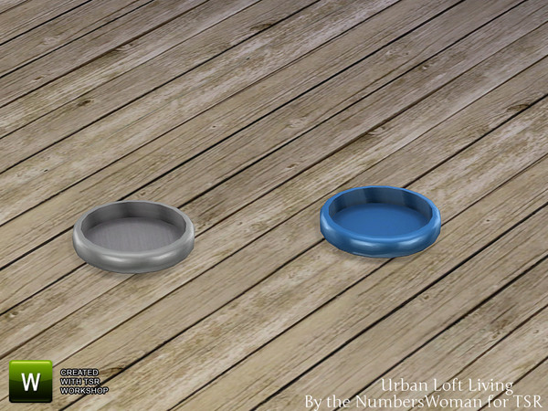 Sims 4 — Urban Loft Living Round Bowl by TheNumbersWoman — Urban, Lofty, and Cheap. Well not TOO cheap. Great for the