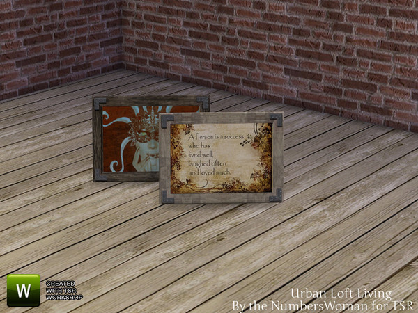 Sims 4 — Urban Loft Living Table Picture by TheNumbersWoman — Urban, Lofty, and Cheap. Well not TOO cheap. Great for the