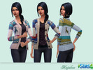 Sims 4 — Open cardigan by majalene — Make in a standalone item Avaible in 3 colors