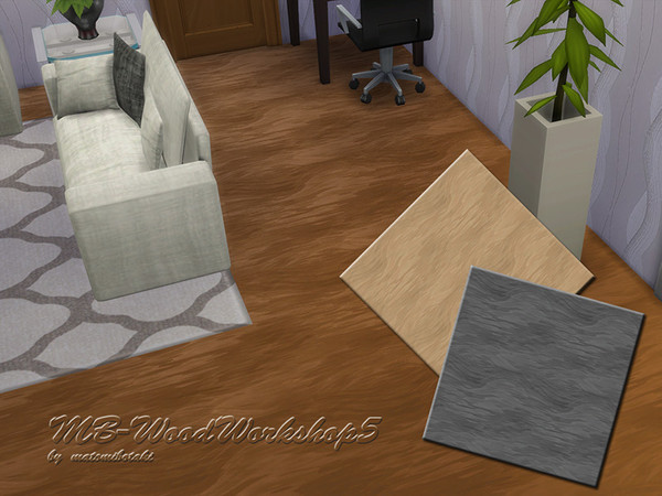 Sims 4 — MB-WoodWorkshop5 by matomibotaki — MB-WoodWorkshop5, stylish wooden floors in 3 natural colors, created for Sims