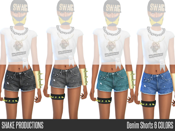 Sims 4 — LOOKBOOK-ShakeProductions-45-10-Denim Shorts by ShakeProductions — -Denim Shorts -6 Colors