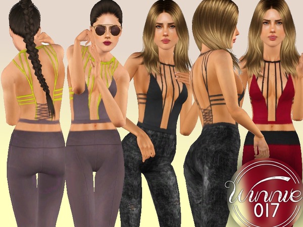 Sims 3 — Activewear - Athlets Top by winnie017 — Eyecatcher top for your sim athlets Recolorable