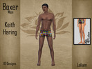 Sims 4 — Boxers Keith Haring by LoliamSims — Of colors, of the boldness and the whim for these boxers inspired by Keith