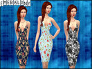 Sims 4 — Venus Dress by Sentate Recolor (Floral)- mesh needed by EmeraldNY — Hello everyone. I am back with my recolor of