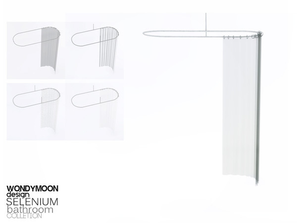 Sims 4 — Selenium Bathtub Curtain by wondymoon — - Selenium Bathroom - Bathtub Curtain - Wondymoon|TSR - Oct'2015
