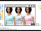 Sims 4 — Striped Pocket Shirt Pastel Recolours by awkwardbirb — Hey! I know it's been a while, sorry. Here's another