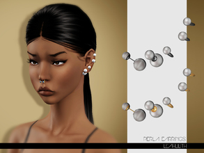 Sims 3 — LeahLilith Perla Earrings by Leah_Lillith — Perla Earrings 2 recolorable areas hope you will enjoy^^