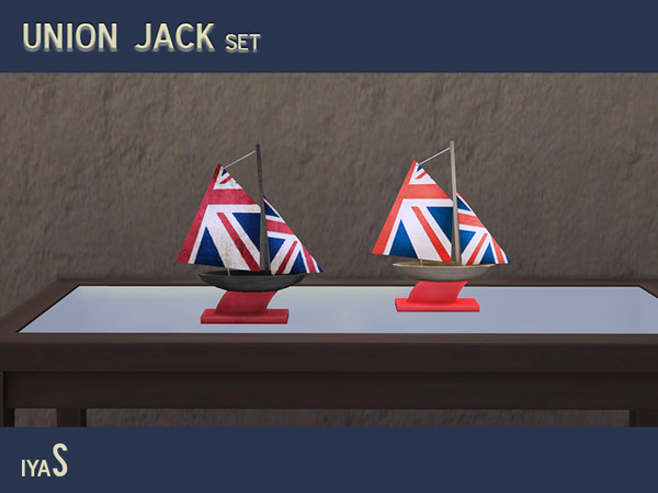Sims 4 — Union Jack Ship by soloriya — This awesome ship designed with Union Jack flag will be perfect addition to your