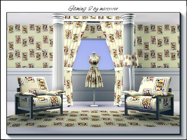 Sims 3 — Gaming 2_marcorse by marcorse — Themed pattern: card design for the games room