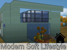 Sims 4 — Modern Soft LifeStyle with tutorial by AnnMdx — This modern style loft has two bedrooms, three bathrooms and