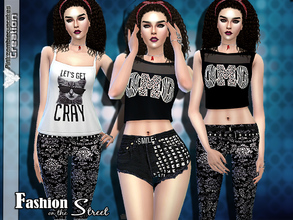 Sims 4 — Fashion on the Street Designer Set by Pinkzombiecupcakes — Original and modern,fresh and young, stylish set for