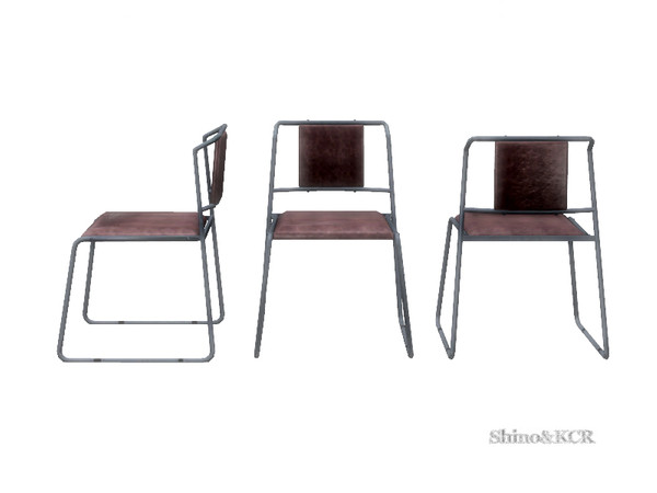 Sims 4 — Loft Dining - Diningchair2 by ShinoKCR — one of 4 unique Chairs